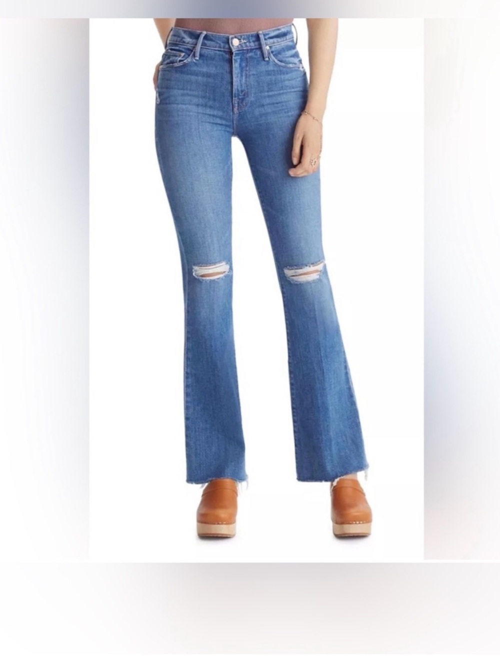 MOTHER NWOT Weekender Fray Six Packs on Me, Size 29